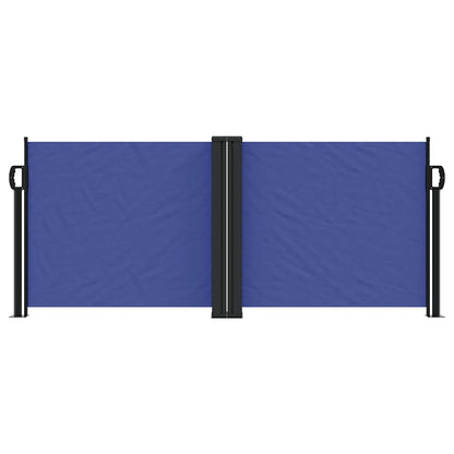 vidaXL Retractable Side Awning Blue 100x1000 cm