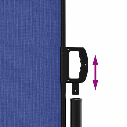 vidaXL Retractable Side Awning Blue 100x1000 cm