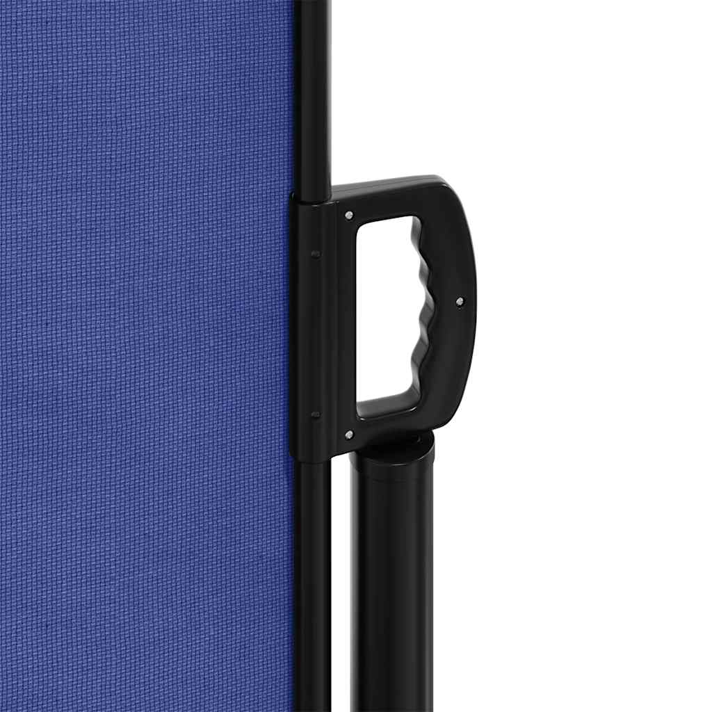 vidaXL Retractable Side Awning Blue 100x1000 cm