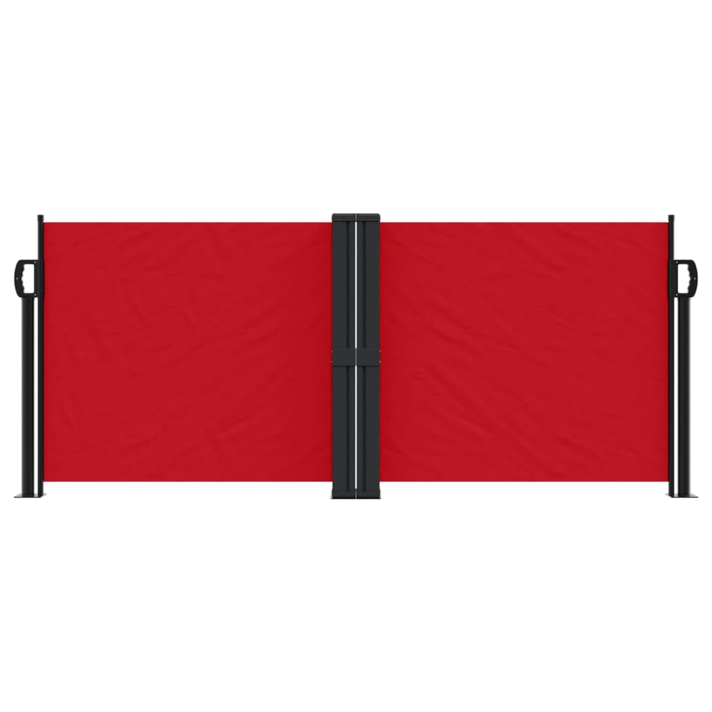 vidaXL Retractable Side Awning Red 100x1000 cm
