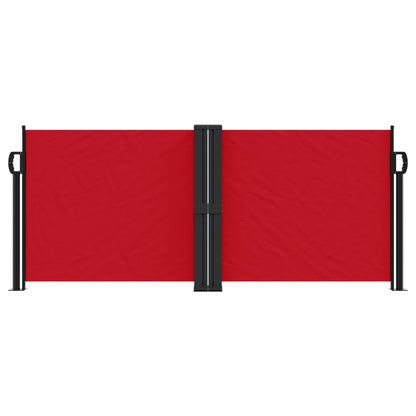 vidaXL Retractable Side Awning Red 100x1000 cm
