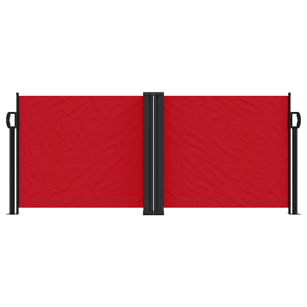 vidaXL Retractable Side Awning Red 100x1000 cm