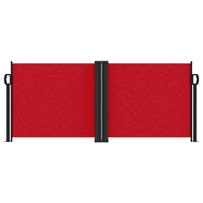 vidaXL Retractable Side Awning Red 100x1000 cm