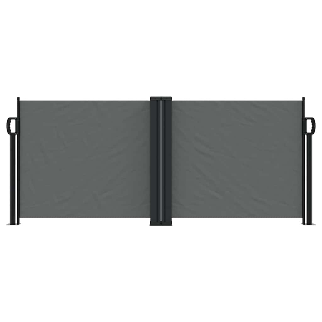 vidaXL Retractable Side Awning Anthracite 100x1000 cm