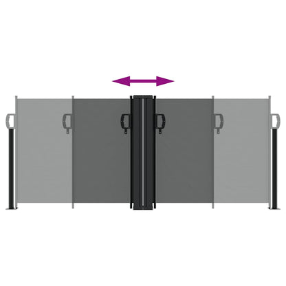vidaXL Retractable Side Awning Anthracite 100x1000 cm