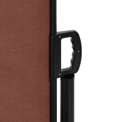 vidaXL Retractable Side Awning Brown 100x1000 cm