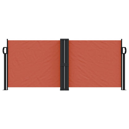 vidaXL Retractable Side Awning Terracotta 100x1000 cm