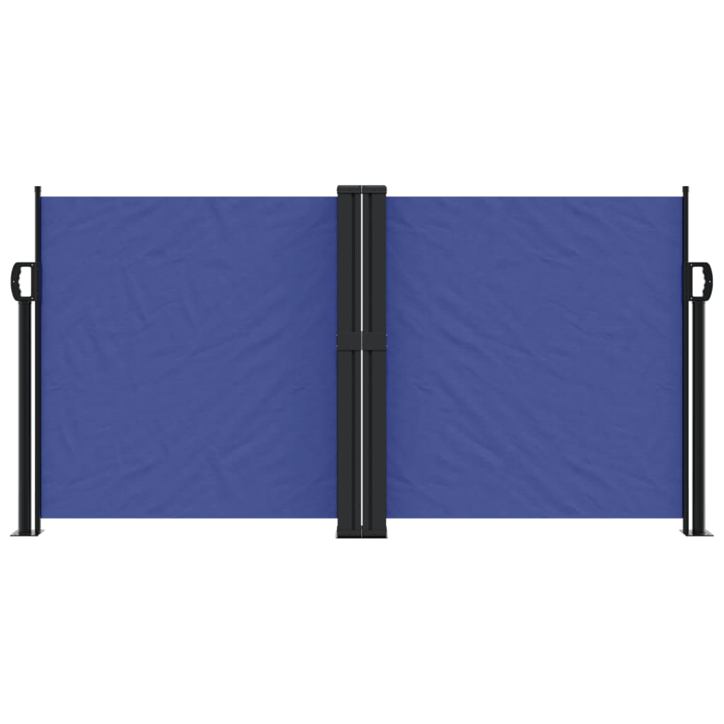 vidaXL Retractable Side Awning Blue 120x1000 cm