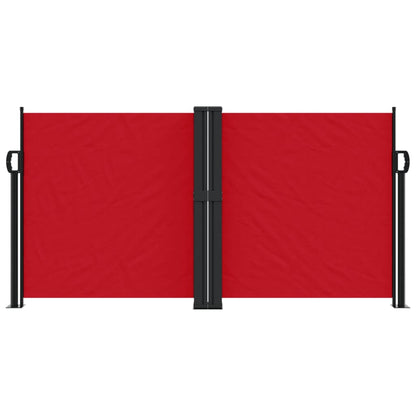 vidaXL Retractable Side Awning Red 120x1000 cm