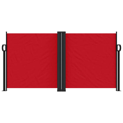vidaXL Retractable Side Awning Red 120x1000 cm