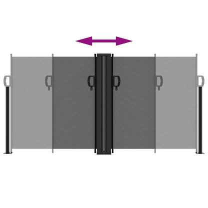 vidaXL Retractable Side Awning Anthracite 120x1000 cm