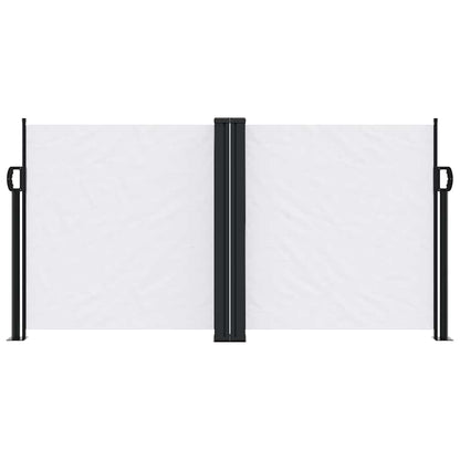 vidaXL Retractable Side Awning White 120x1000 cm