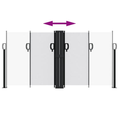 vidaXL Retractable Side Awning White 120x1000 cm