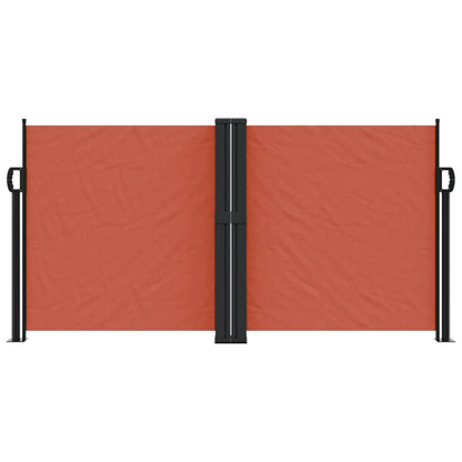 vidaXL Retractable Side Awning Terracotta 120x1000 cm