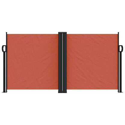 vidaXL Retractable Side Awning Terracotta 120x1000 cm