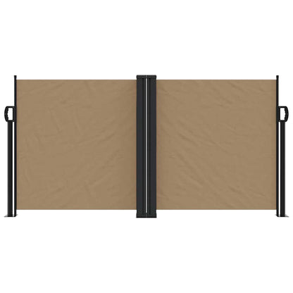 vidaXL Retractable Side Awning Taupe 120x1000 cm