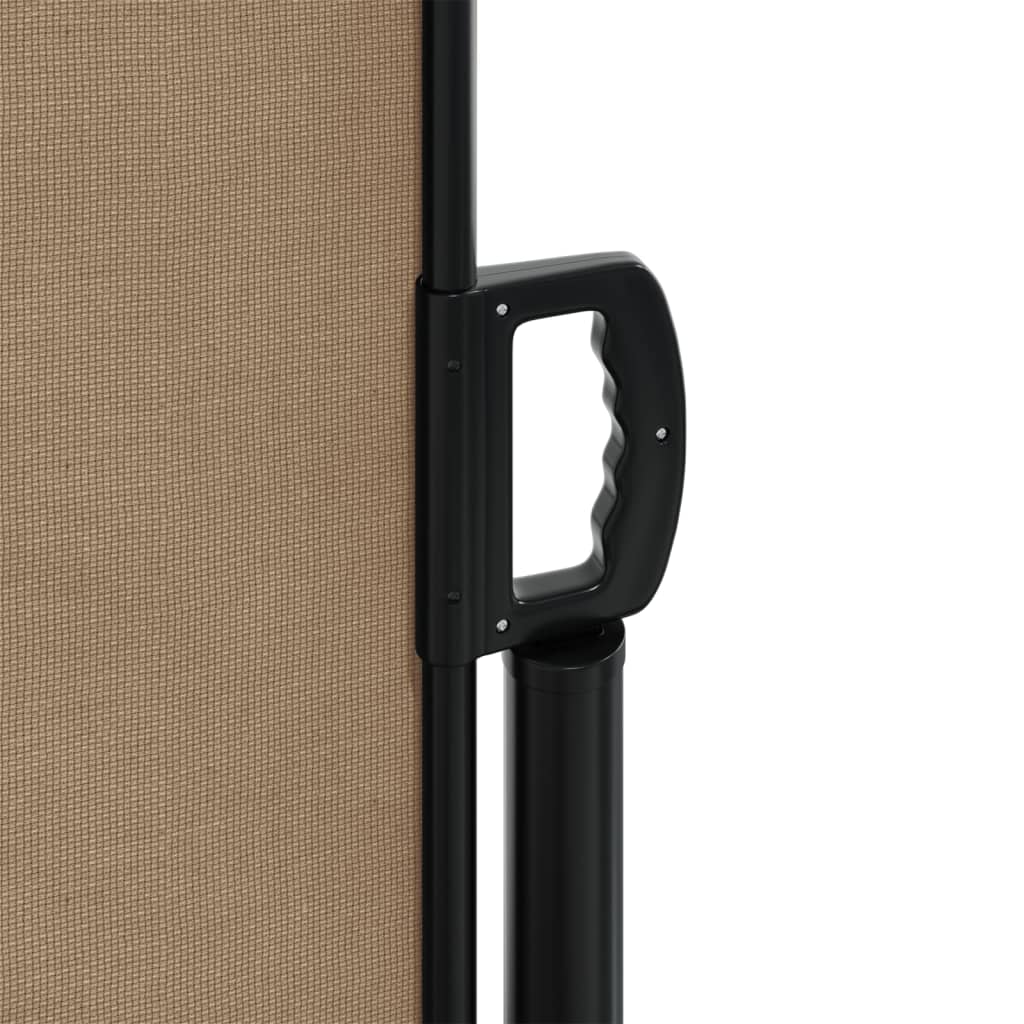 vidaXL Retractable Side Awning Taupe 120x1000 cm