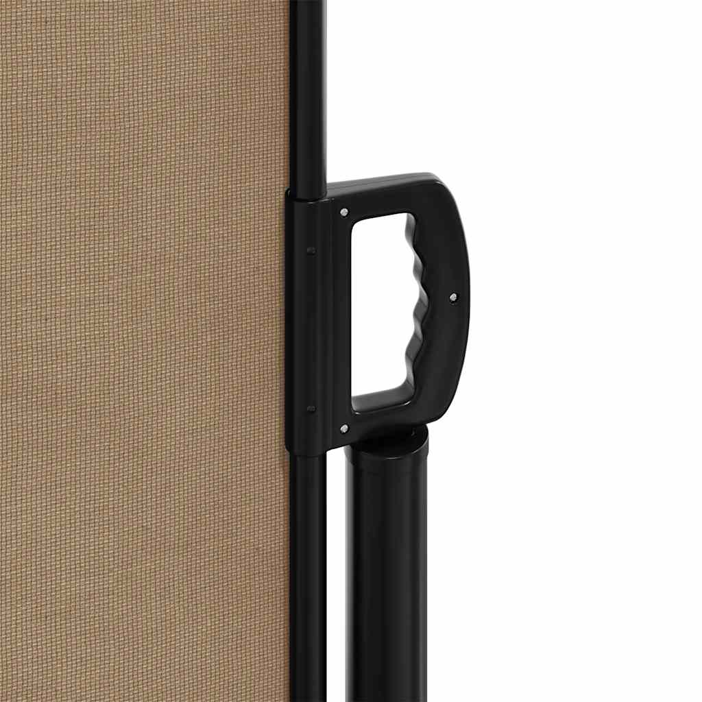 vidaXL Retractable Side Awning Taupe 120x1000 cm