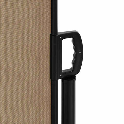 vidaXL Retractable Side Awning Taupe 120x1000 cm