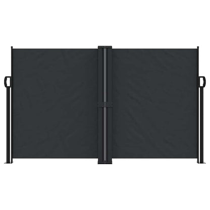 vidaXL Retractable Side Awning Black 140x1000 cm