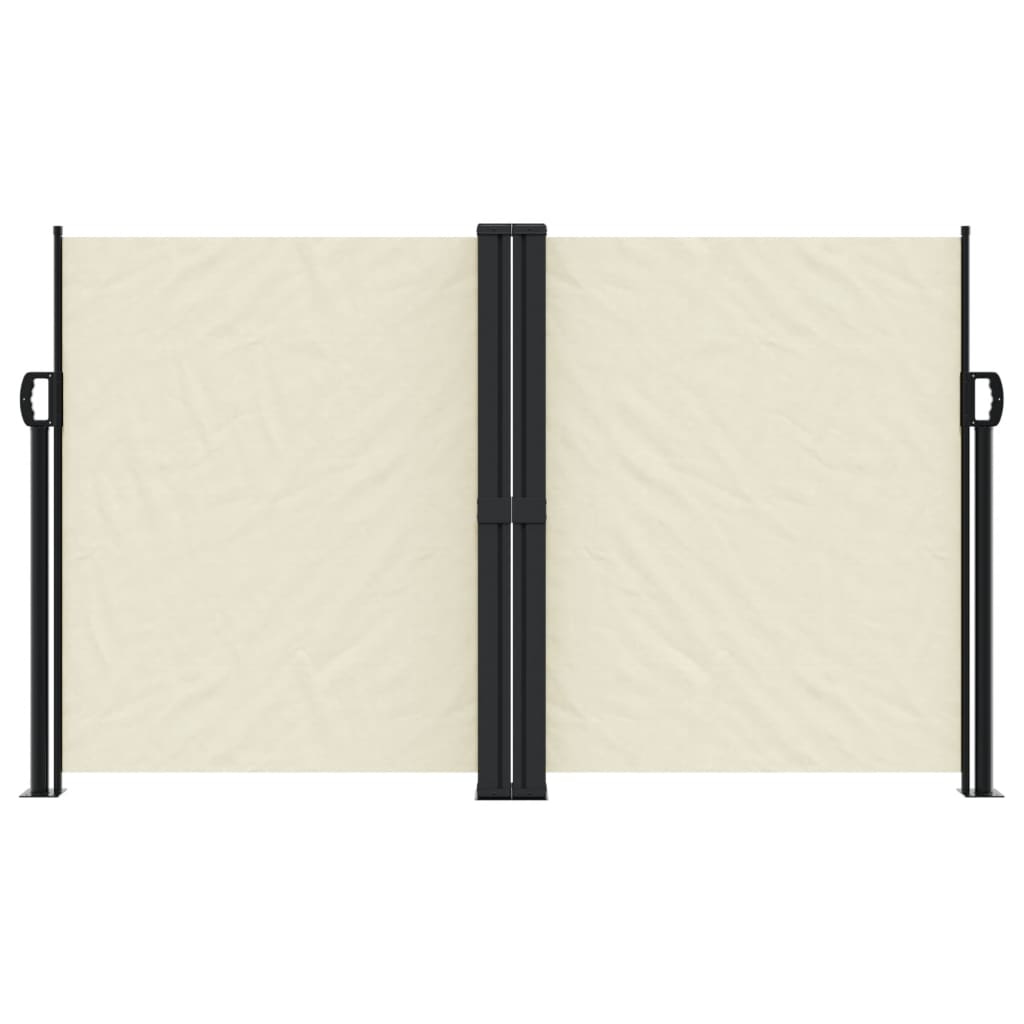 vidaXL Retractable Side Awning Cream 140x1000 cm