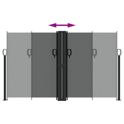 vidaXL Retractable Side Awning Anthracite 140x1000 cm