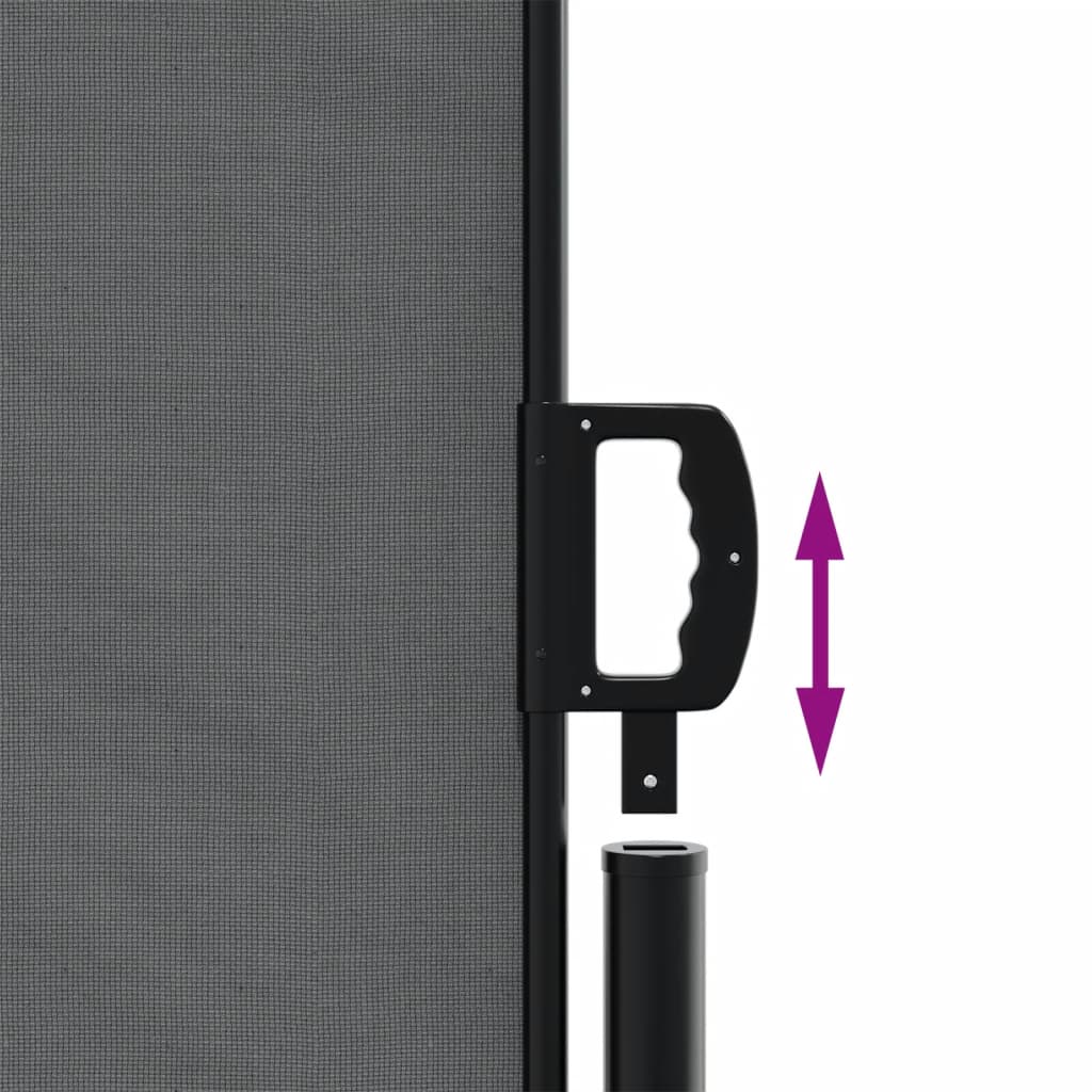 vidaXL Retractable Side Awning Anthracite 140x1000 cm