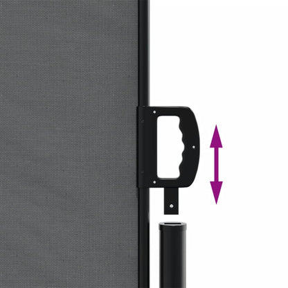 vidaXL Retractable Side Awning Anthracite 140x1000 cm