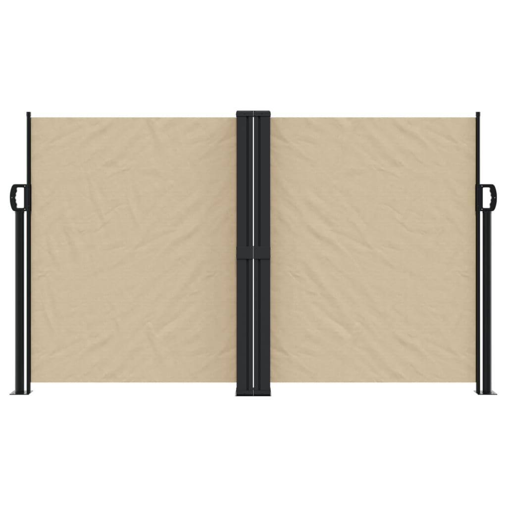 vidaXL Retractable Side Awning Beige 140x1000 cm