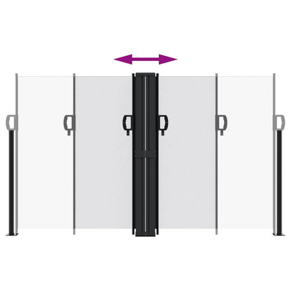 vidaXL Retractable Side Awning White 140x1000 cm