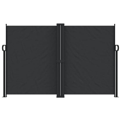 vidaXL Retractable Side Awning Black 160x1000 cm