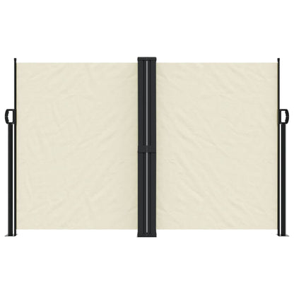 vidaXL Retractable Side Awning Cream 160x1000 cm