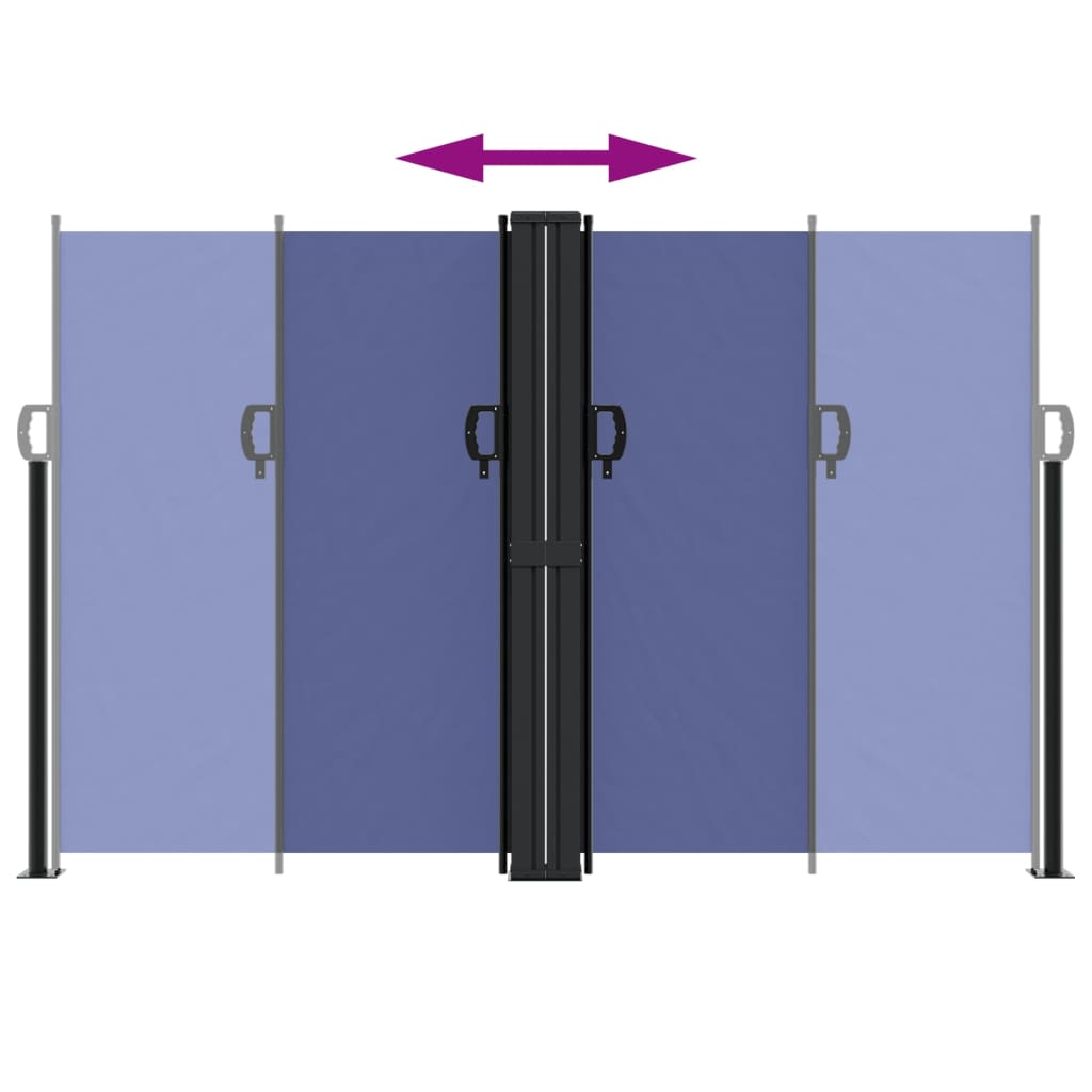 vidaXL Retractable Side Awning Blue 160x1000 cm