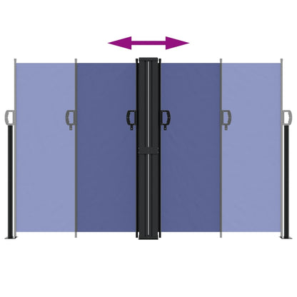 vidaXL Retractable Side Awning Blue 160x1000 cm