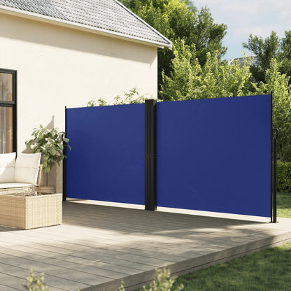 vidaXL Retractable Side Awning Blue 160x1000 cm