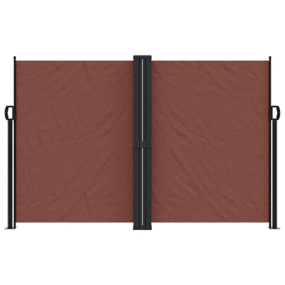 vidaXL Retractable Side Awning Brown 160x1000 cm
