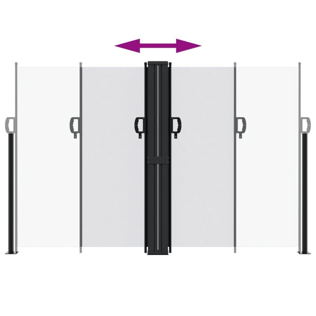 vidaXL Retractable Side Awning White 160x1000 cm
