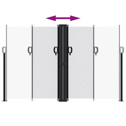 vidaXL Retractable Side Awning White 160x1000 cm
