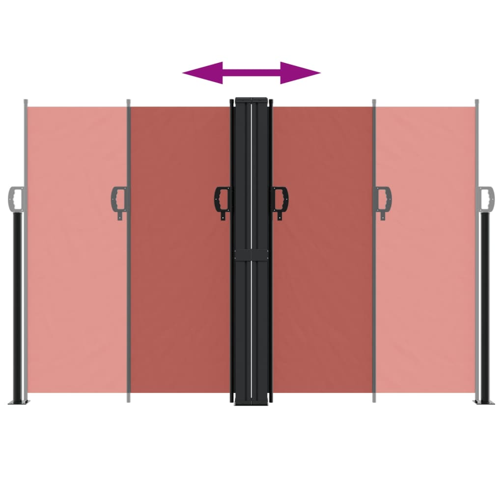 vidaXL Retractable Side Awning Terracotta 160x1000 cm