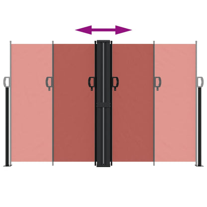 vidaXL Retractable Side Awning Terracotta 160x1000 cm