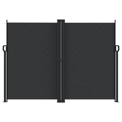 vidaXL Retractable Side Awning Black 180x1000 cm