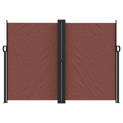 vidaXL Retractable Side Awning Brown 180x1000 cm
