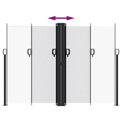 vidaXL Retractable Side Awning White 180x1000 cm