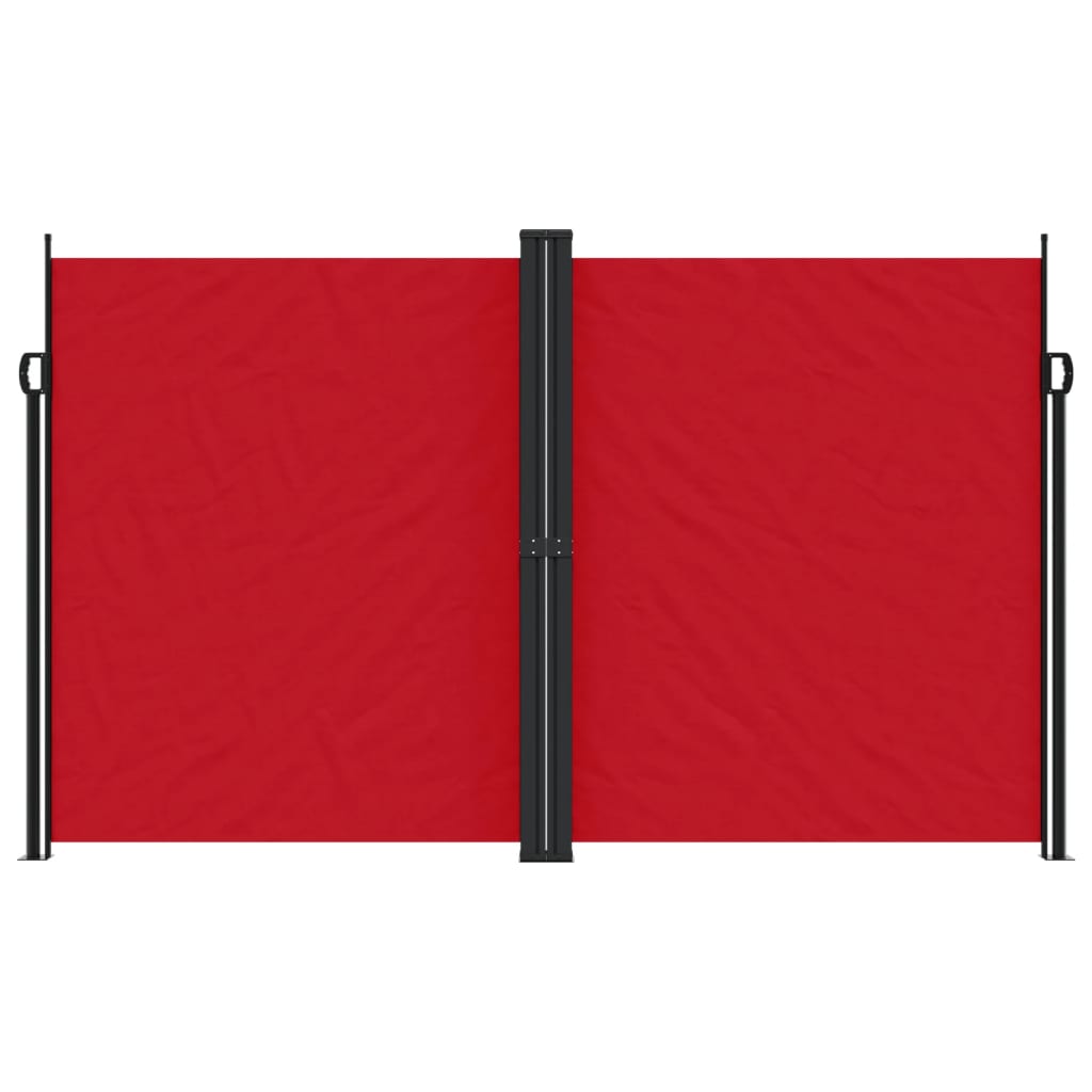 vidaXL Retractable Side Awning Red 200x1000 cm