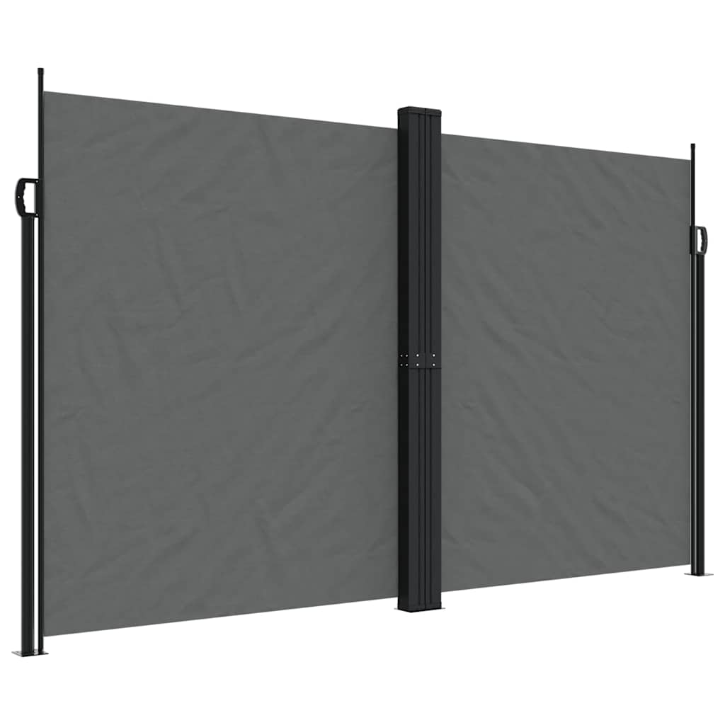 vidaXL Retractable Side Awning Anthracite 200x1000 cm