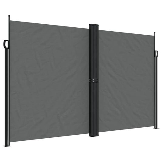 vidaXL Retractable Side Awning Anthracite 200x1000 cm