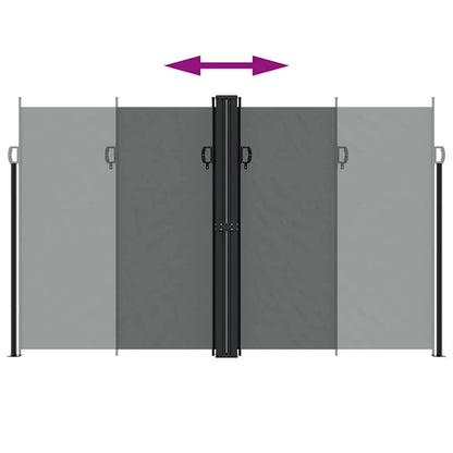 vidaXL Retractable Side Awning Anthracite 200x1000 cm