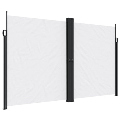 vidaXL Retractable Side Awning White 200x1000 cm