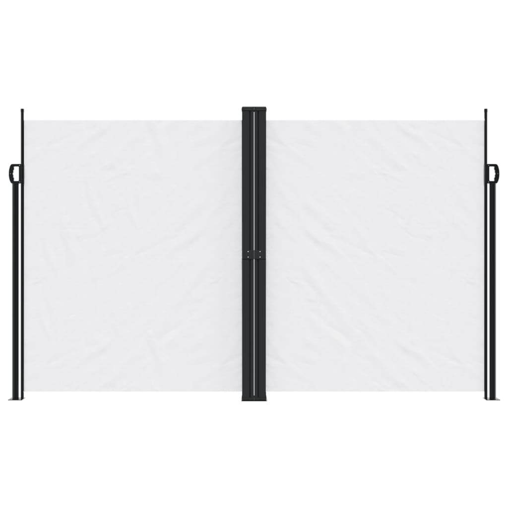 vidaXL Retractable Side Awning White 200x1000 cm