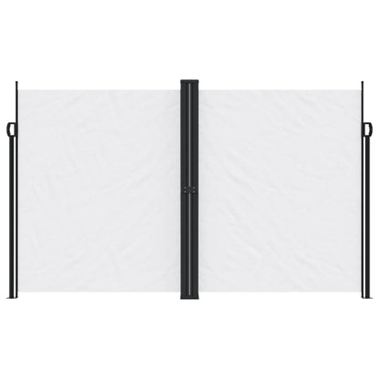 vidaXL Retractable Side Awning White 200x1000 cm